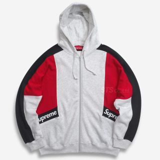 シュプリーム(Supreme)のSupreme color blocked zip up sweatshirt(パーカー)