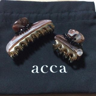 アッカ(acca)のacca アッカ クリスタルメッシュ  2019AW 中小クリップ (バレッタ/ヘアクリップ)