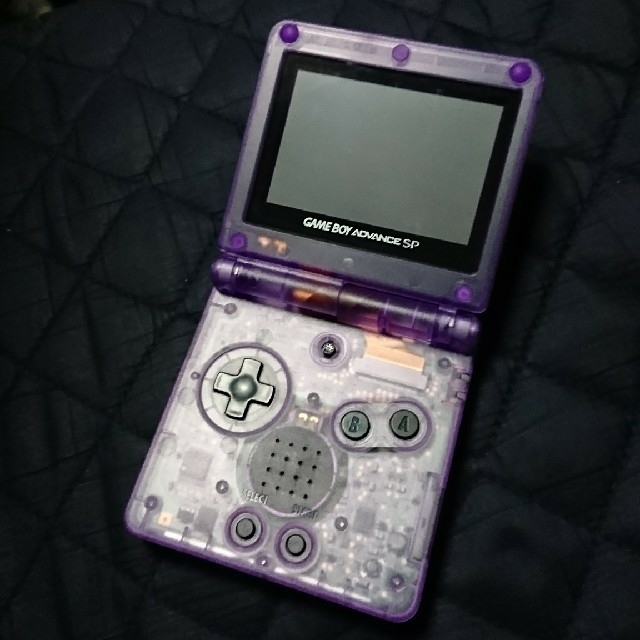 ゲームボーイアドバンス(ゲームボーイアドバンス)の【あおおに様専用】ＧＢＡ ＳＰ クリアパープル エンタメ/ホビーのゲームソフト/ゲーム機本体(携帯用ゲーム機本体)の商品写真