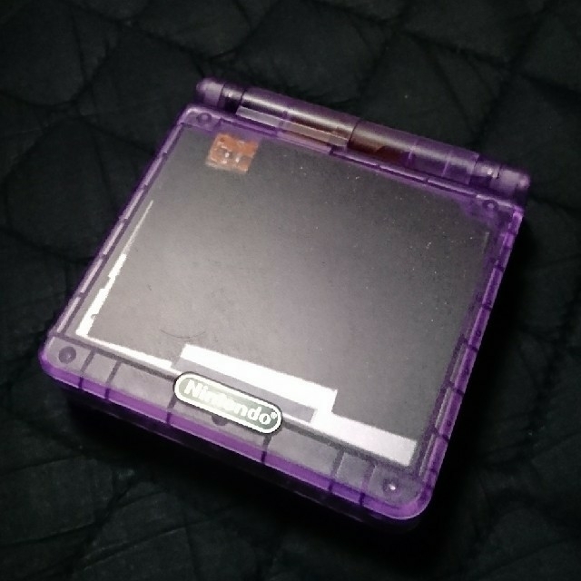 ゲームボーイアドバンス(ゲームボーイアドバンス)の【あおおに様専用】ＧＢＡ ＳＰ クリアパープル エンタメ/ホビーのゲームソフト/ゲーム機本体(携帯用ゲーム機本体)の商品写真