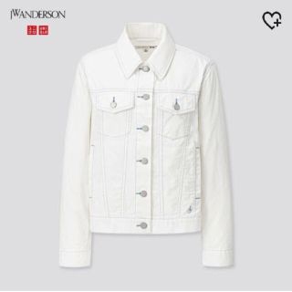 ユニクロ(UNIQLO)のJwアンダーソン ホワイト トラッカージャケット(Gジャン/デニムジャケット)