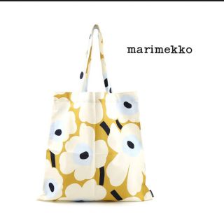 マリメッコ(marimekko)のマリメッコ　トートバッグ　エコバッグ　ウニッコ　ベージュ　人気色　新品未使用(トートバッグ)