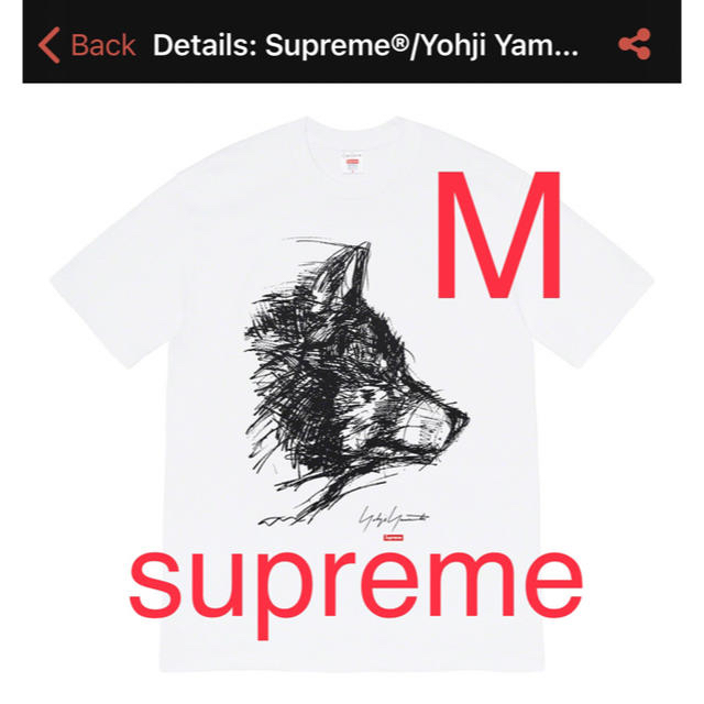 【supreme】yohji yamamoto コラボtee Mサイズ