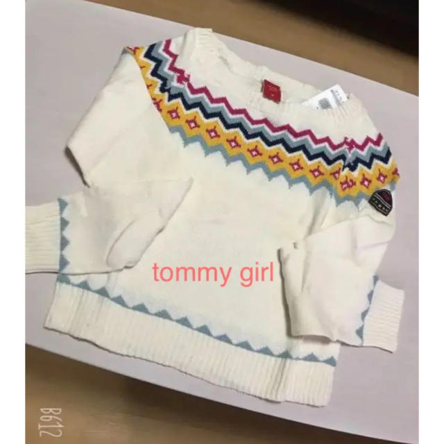 tommy girl(トミーガール)のtommy girl♡ホワイト薄手ニット 新品 レディースのトップス(ニット/セーター)の商品写真