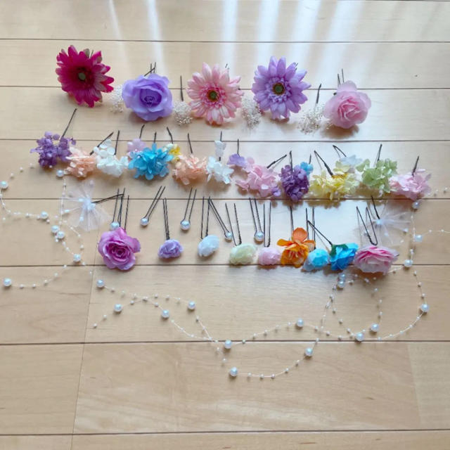 ヘッドドレス♡ラプンツェル髪飾り♡ガーベラの通販 by ❀mi ヘッドドレス♡ラプンツェル髪飾り♡ガーベラの通販 by ❀mi