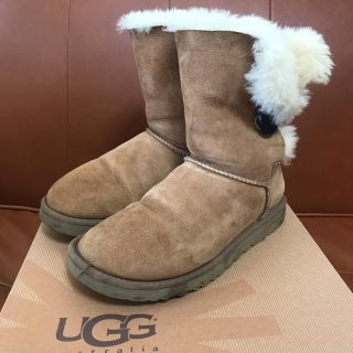 アグ(UGG)のUGG アグ ムートンブーツ 24㎝　ベイリーボタン　チェスナット　US7(ブーツ)