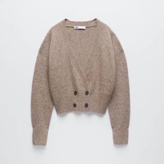 ザラ(ZARA)のZARA  ウール混カーディガン(カーディガン)