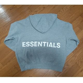 フィアオブゴッド(FEAR OF GOD)のessentials パーカー グレー S(パーカー)