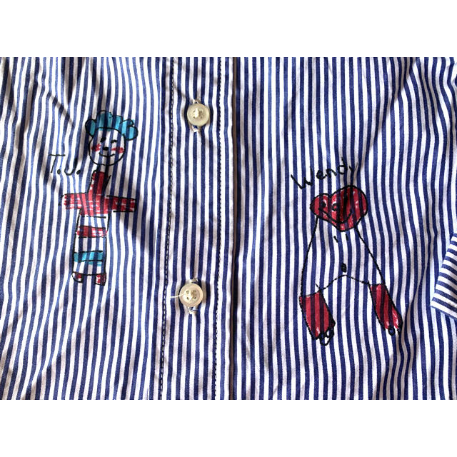 DENIM DUNGAREE(デニムダンガリー)のデニム ダンガリー 120 ボタンダウンシャツ キッズ/ベビー/マタニティのキッズ服男の子用(90cm~)(Tシャツ/カットソー)の商品写真