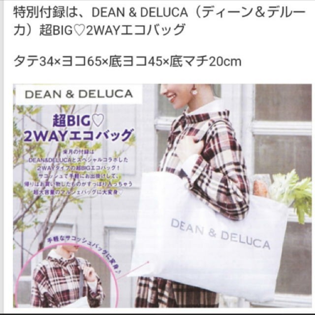 DEAN & DELUCA(ディーンアンドデルーカ)のDEAN&DELUCAディーン&デルーカ エコバッグ トートバッグ サコッシュ レディースのバッグ(エコバッグ)の商品写真