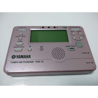 ヤマハ(ヤマハ)のYAMAHA ヤマハ チューナー メトロノーム TDM-75 ピンク A0203(その他)