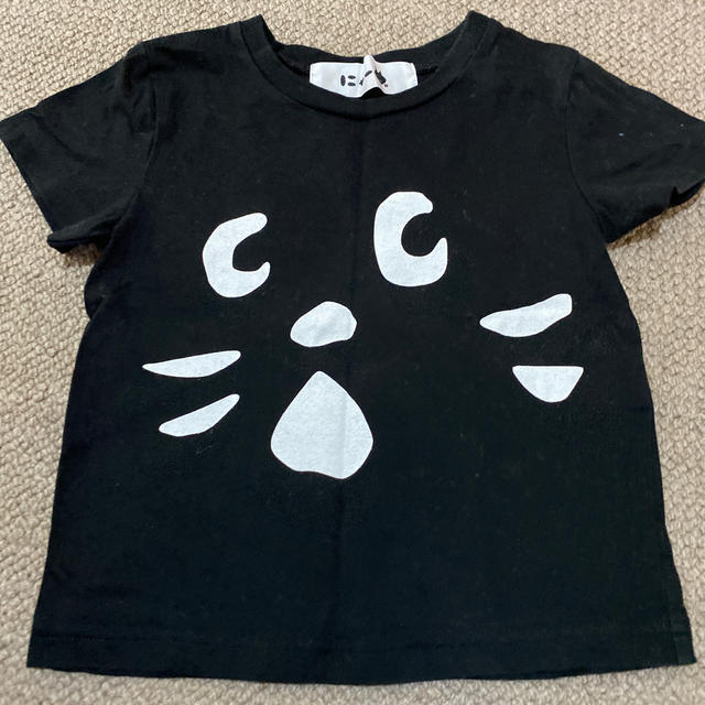 Ne-net(ネネット)のにゃーフェイスTシャツ　100 キッズ/ベビー/マタニティのキッズ服男の子用(90cm~)(Tシャツ/カットソー)の商品写真