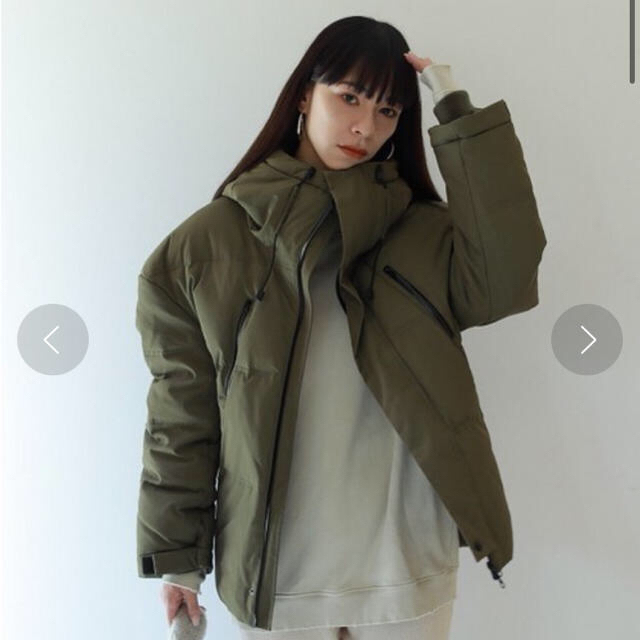 TODAYFUL(トゥデイフル)のHoodie Down Jacket   38   カーキ レディースのジャケット/アウター(ダウンジャケット)の商品写真