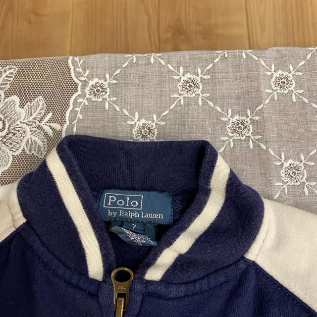 POLO RALPH LAUREN(ポロラルフローレン)のポロラルフローレン　ネイビー　アウター　サイズ7 キッズ/ベビー/マタニティのキッズ服男の子用(90cm~)(ジャケット/上着)の商品写真