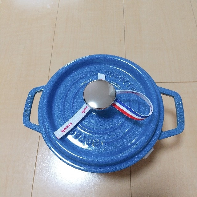 STAUB16cm ストウブ 「 ピコ ココット ラウンド ルミナスブルー-