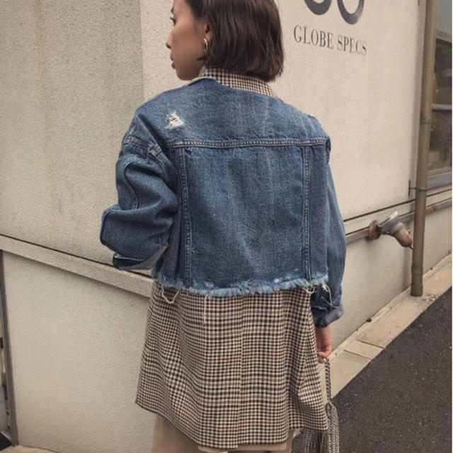 Ameri VINTAGE(アメリヴィンテージ)のVEST LAYERED DENIM JACKET レディースのジャケット/アウター(Gジャン/デニムジャケット)の商品写真