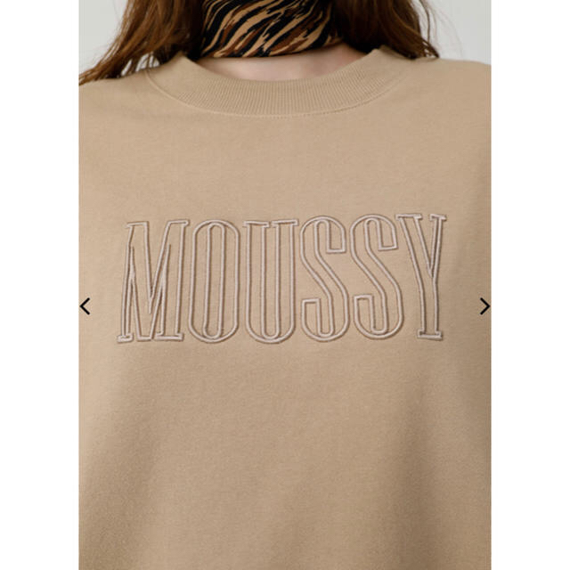 【新品未使用】moussy  EMBROIDERY プルオーバー  トレーナー