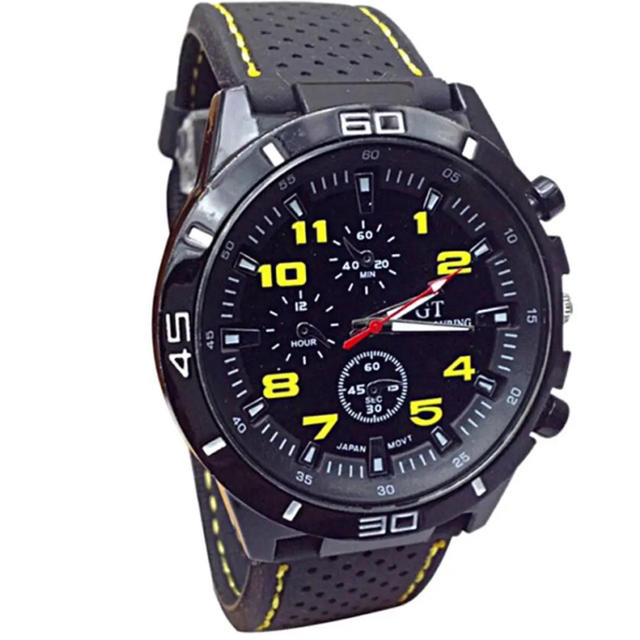 新品 GRAND TOURING ミリタリーウォッチ スポーツ腕時計 シリコーン メンズの時計(腕時計(アナログ))の商品写真