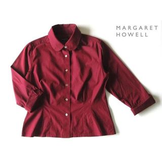 マーガレットハウエル(MARGARET HOWELL)のマーガレットハウエル 丸襟ブラウス ラウンドカラーシャツ 2(シャツ/ブラウス(長袖/七分))