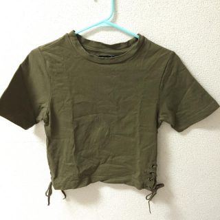 ベルシュカ(Bershka)のレースアップTシャツ(Tシャツ(半袖/袖なし))