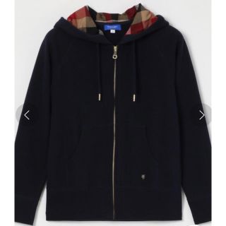 バーバリーブルーレーベル(BURBERRY BLUE LABEL)のブルーレーベル　定番　パーカー　ブラック 38(パーカー)