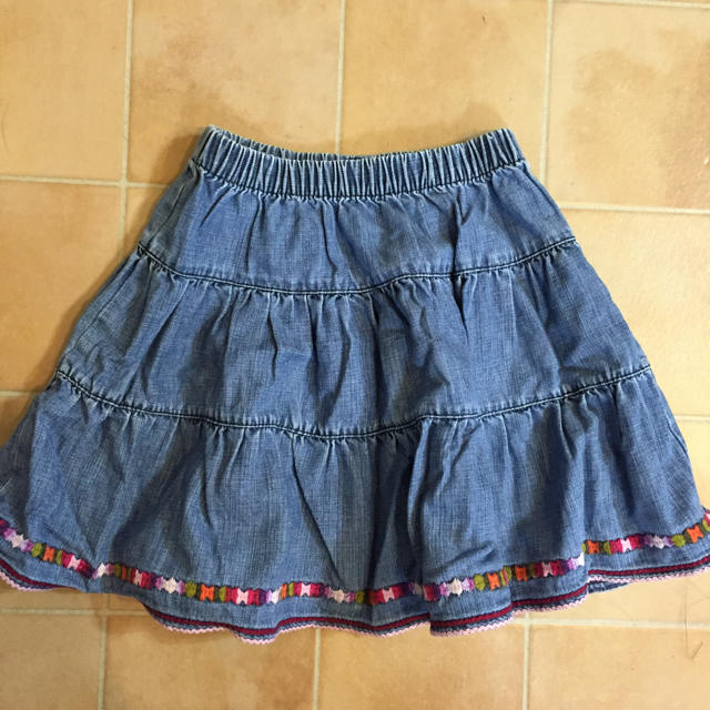 GAP(ギャップ)のベビーギャップ デニムスカート キッズ/ベビー/マタニティのキッズ服女の子用(90cm~)(スカート)の商品写真