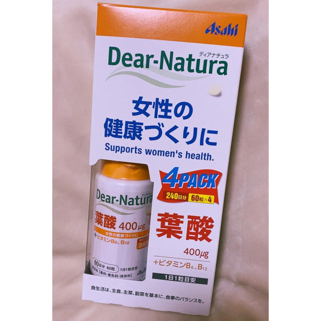 アサヒ(アサヒ)のDear-Natura 葉酸400　4パック 食品/飲料/酒の健康食品(その他)の商品写真
