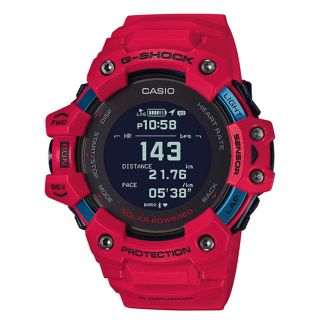 ジーショック(G-SHOCK)のG-SHOCK G-SQUAD GBD-H1000-4JR メンズ腕時計　レッド(腕時計(デジタル))