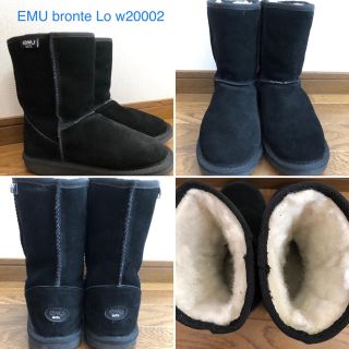 エミュー(EMU)のブラック EMU bronte Lo w20002 ムートンブーツ 23cm(ブーツ)