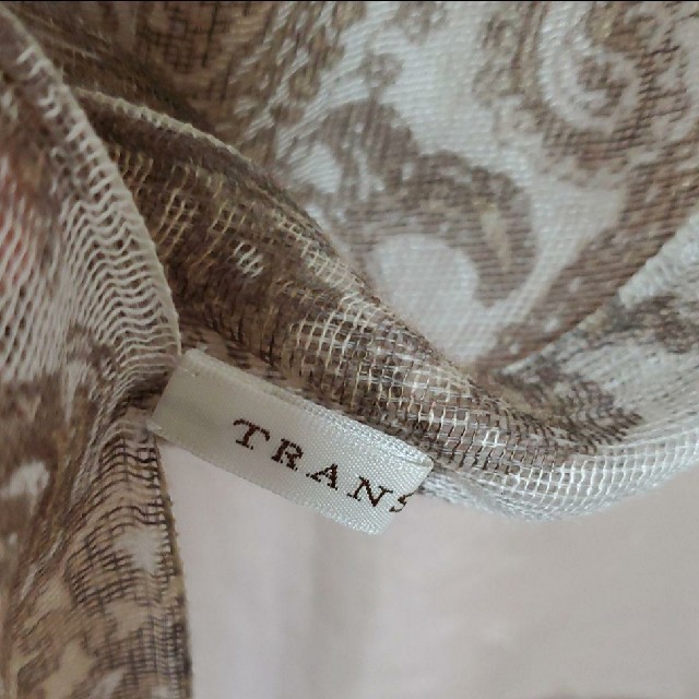 TRANS WORK(トランスワーク)のTRANS  WORK ショール　茶系 レディースのファッション小物(マフラー/ショール)の商品写真