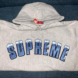 灰S Supreme Icy Arc Hooded Sweatshirt ゴマキ