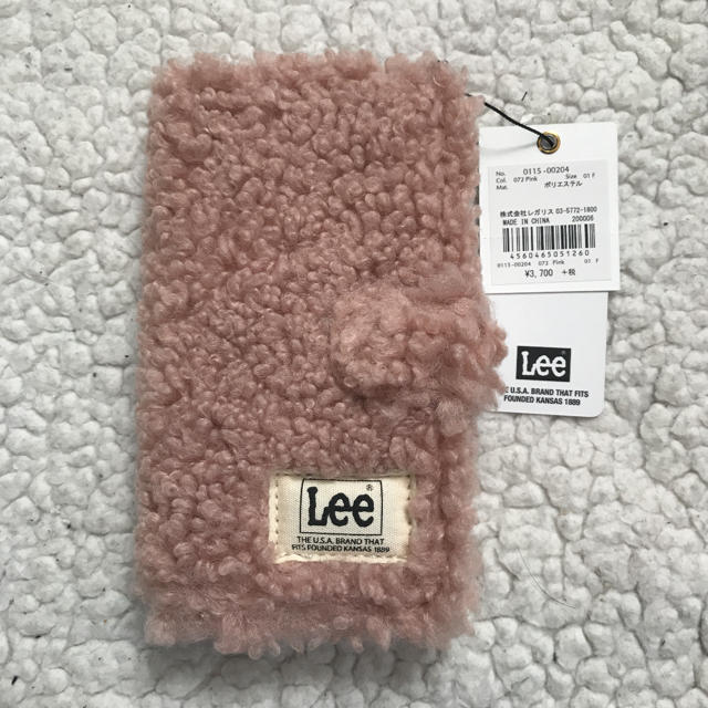 Lee(リー)のLee リー モバイルケース iPhone6/7/8 ボア モコモコ 手帳型 スマホ/家電/カメラのスマホアクセサリー(iPhoneケース)の商品写真