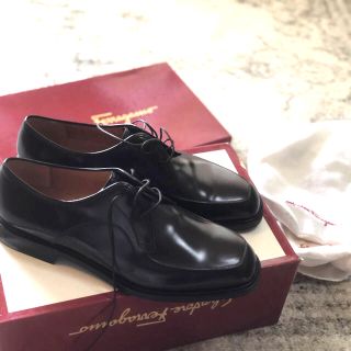 サルヴァトーレフェラガモ(Salvatore Ferragamo)の美品　フェラガモ  革靴　ブラウン　9 1/2 日本サイズ27,5cm(ドレス/ビジネス)