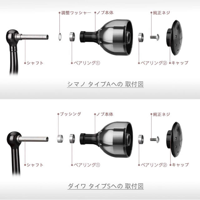 ゴメクサス パワーハンドル ３０ｍｍ ブラックレッド スポーツ/アウトドアのフィッシング(その他)の商品写真