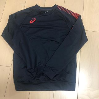 アシックス(asics)のasics 裏起毛ストレッチニットクルー　キッズ(Tシャツ/カットソー)