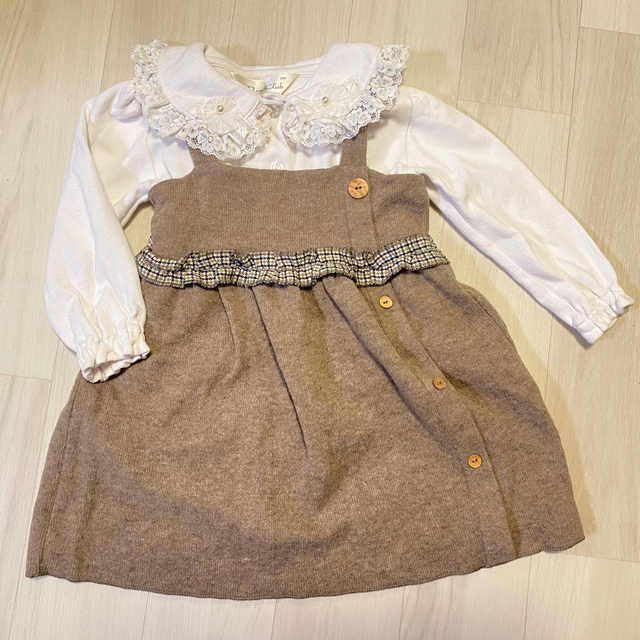 ZARA KIDS(ザラキッズ)のザラ ベビー ニットワンピース 98  キッズ/ベビー/マタニティのキッズ服女の子用(90cm~)(ワンピース)の商品写真