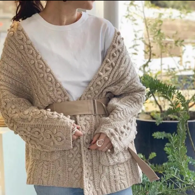 TODAYFUL(トゥデイフル)のAran Knit Cardigan todayful レディースのトップス(カーディガン)の商品写真