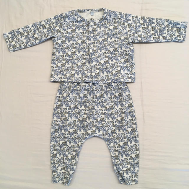 PETIT BATEAU(プチバトー)のプチバトー　カーディガン・パンツ　6m キッズ/ベビー/マタニティのベビー服(~85cm)(カーディガン/ボレロ)の商品写真