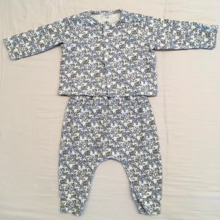 プチバトー(PETIT BATEAU)のプチバトー　カーディガン・パンツ　6m(カーディガン/ボレロ)