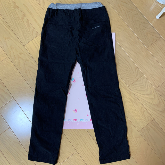 ストレッチパンツ　160 ブラック&ベージュ キッズ/ベビー/マタニティのキッズ服男の子用(90cm~)(パンツ/スパッツ)の商品写真