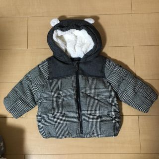 ベビーギャップ(babyGAP)のbabyGAP ベビーギャップ クマ耳 チェック ダウンジャケット♡(ジャケット/コート)