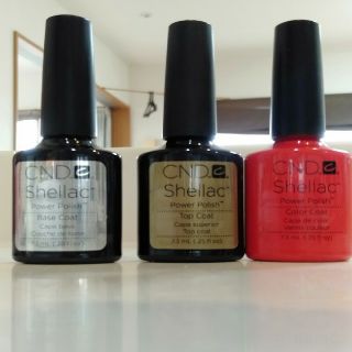 シーエヌディー(CND)のShellac シェラック ベース&トップコート(カラージェル)