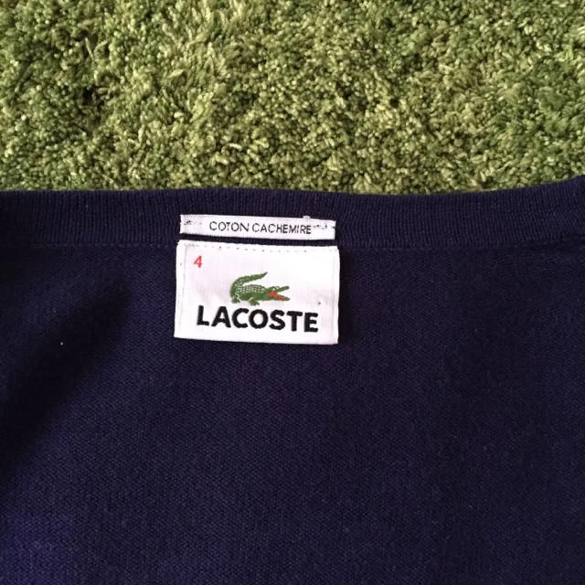 LACOSTE(ラコステ)のちゅん様専用・ラコステ カーディガン 4 ネイビー メンズのトップス(カーディガン)の商品写真