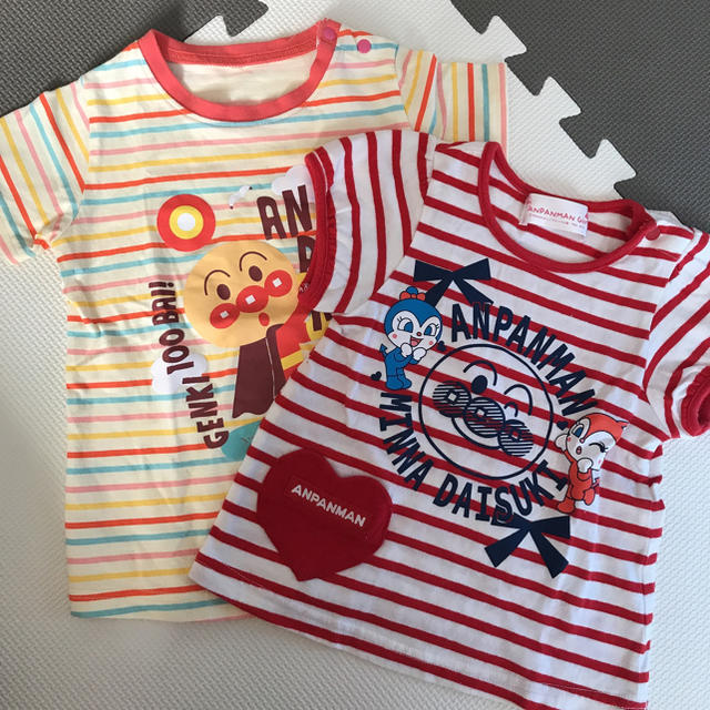 アンパンマン(アンパンマン)のアンパンマン Tシャツ 80 90 キッズ/ベビー/マタニティのキッズ服女の子用(90cm~)(Tシャツ/カットソー)の商品写真