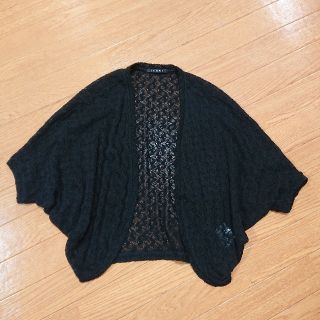 イング(INGNI)のカーディガン ボレロ 黒 ブラック 編み(ボレロ)