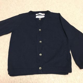 ザラキッズ(ZARA KIDS)のZara 長袖カーディガン　ネイビー　104cm(カーディガン)