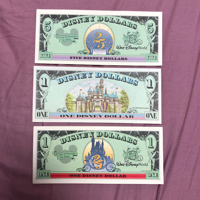 Disney(ディズニー)のDISNEY DOLLARS チケット エンタメ/ホビーのおもちゃ/ぬいぐるみ(キャラクターグッズ)の商品写真