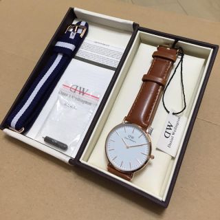 ダニエルウェリントン(Daniel Wellington)のDW ローズゴールド×ライトブラウン(腕時計)