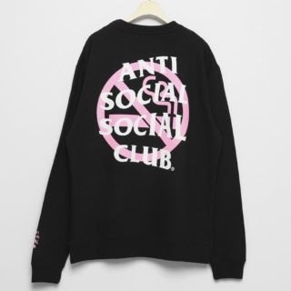 アンチ(ANTI)のFR2 ❌ anti social social club 黒　Mサイズ　新品(スウェット)