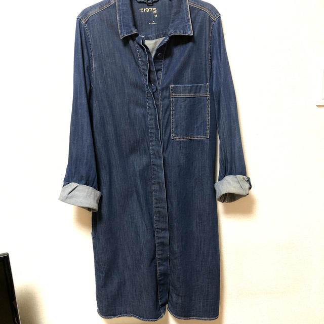 ZARA(ザラ)のZARA デニムシャツ ロング丈 レディースのトップス(シャツ/ブラウス(長袖/七分))の商品写真